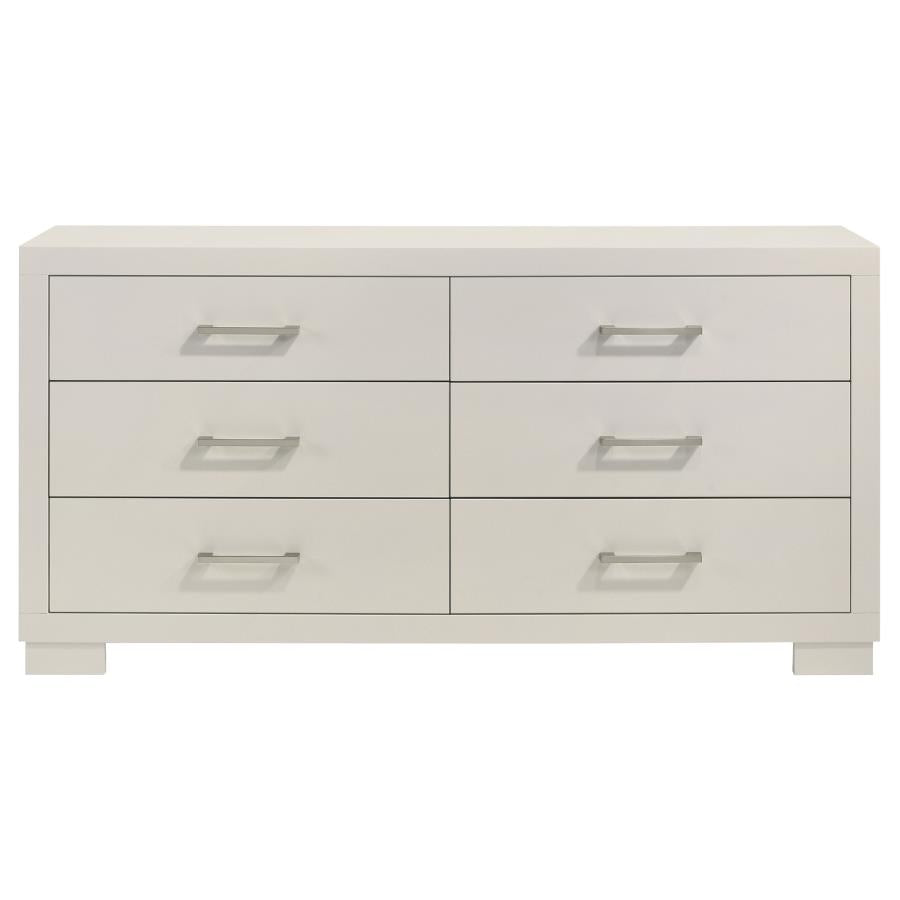 Jessica 6-drawer Dresser White