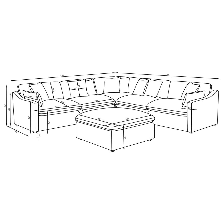 Terra 6-Piece Sectional