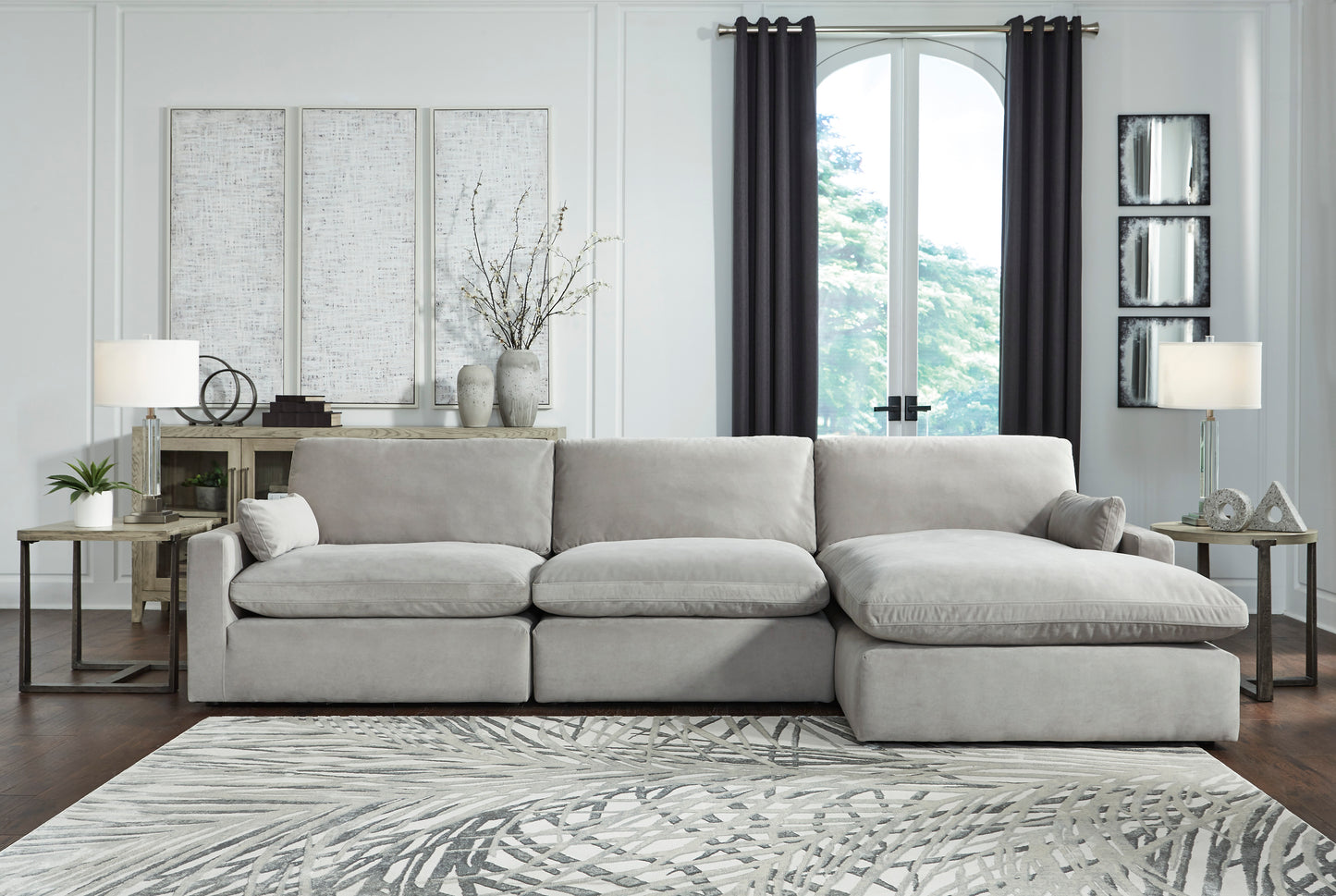 Lucca 3-Piece Sectional with Chaise