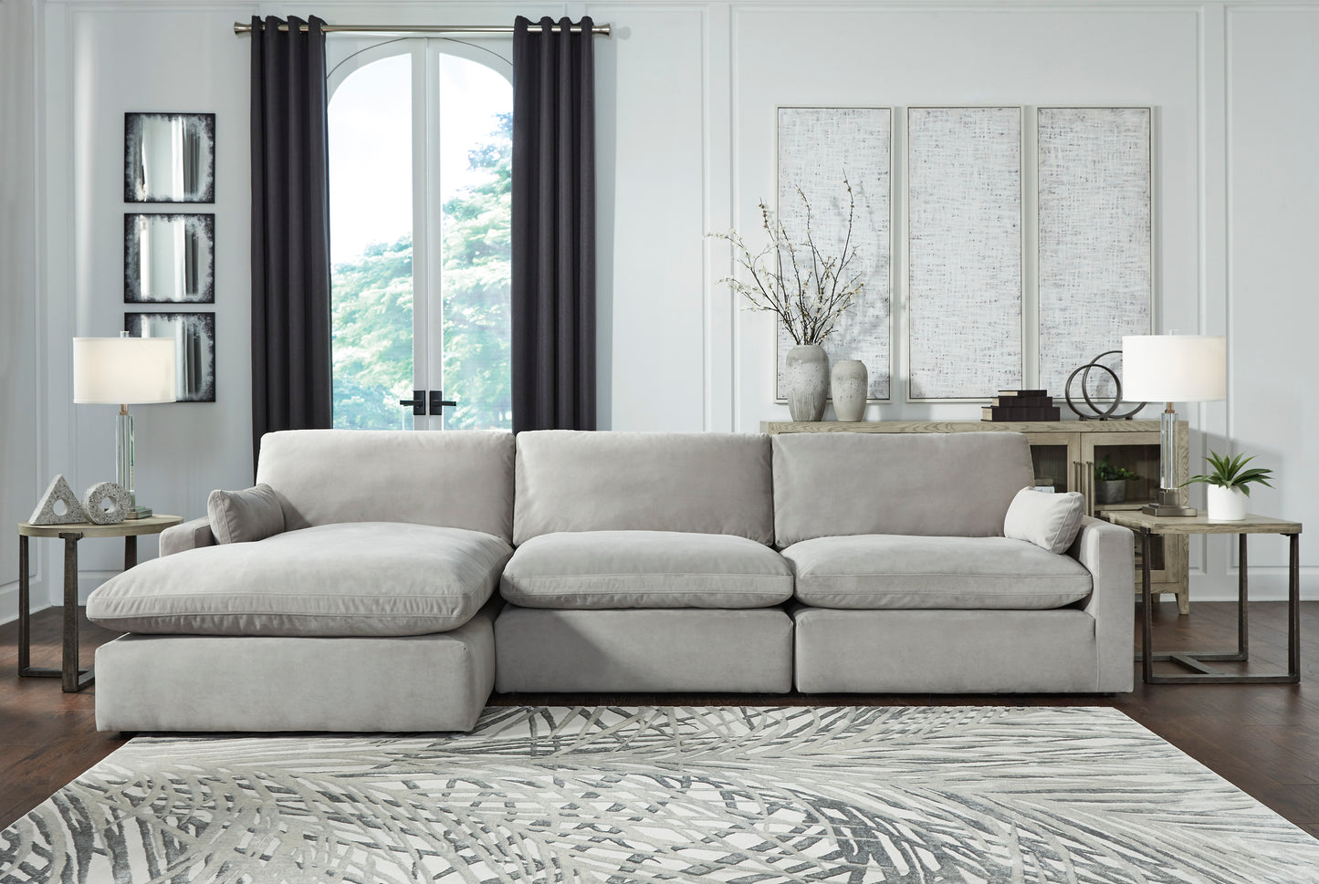 Lucca 3-Piece Sectional with Chaise