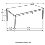 Wethersfield Dining Table with Clipped Corner Medium Walnut