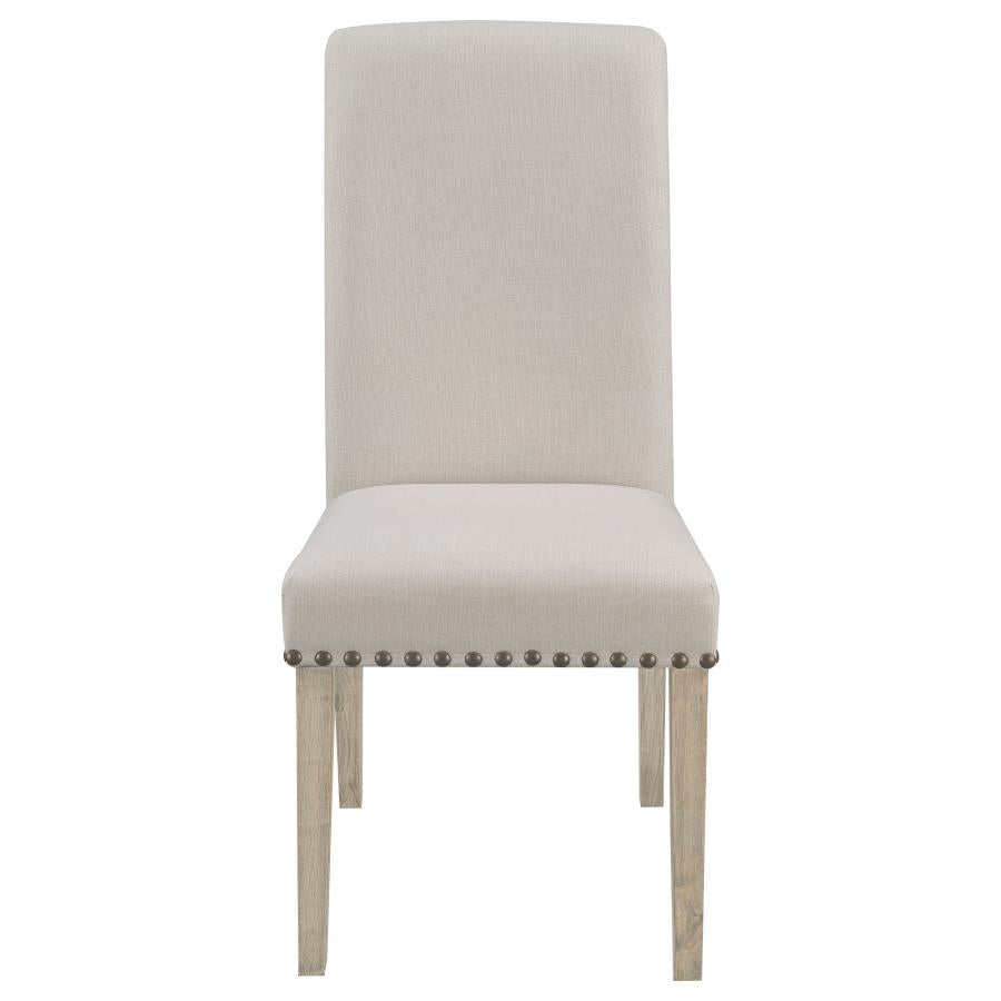 Salem Upholstered Side Chairs Rustic Smoke and Grey (Set of 2)