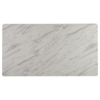 Everett 5-piece Faux Marble Top Dining Table Natural Walnut and Grey