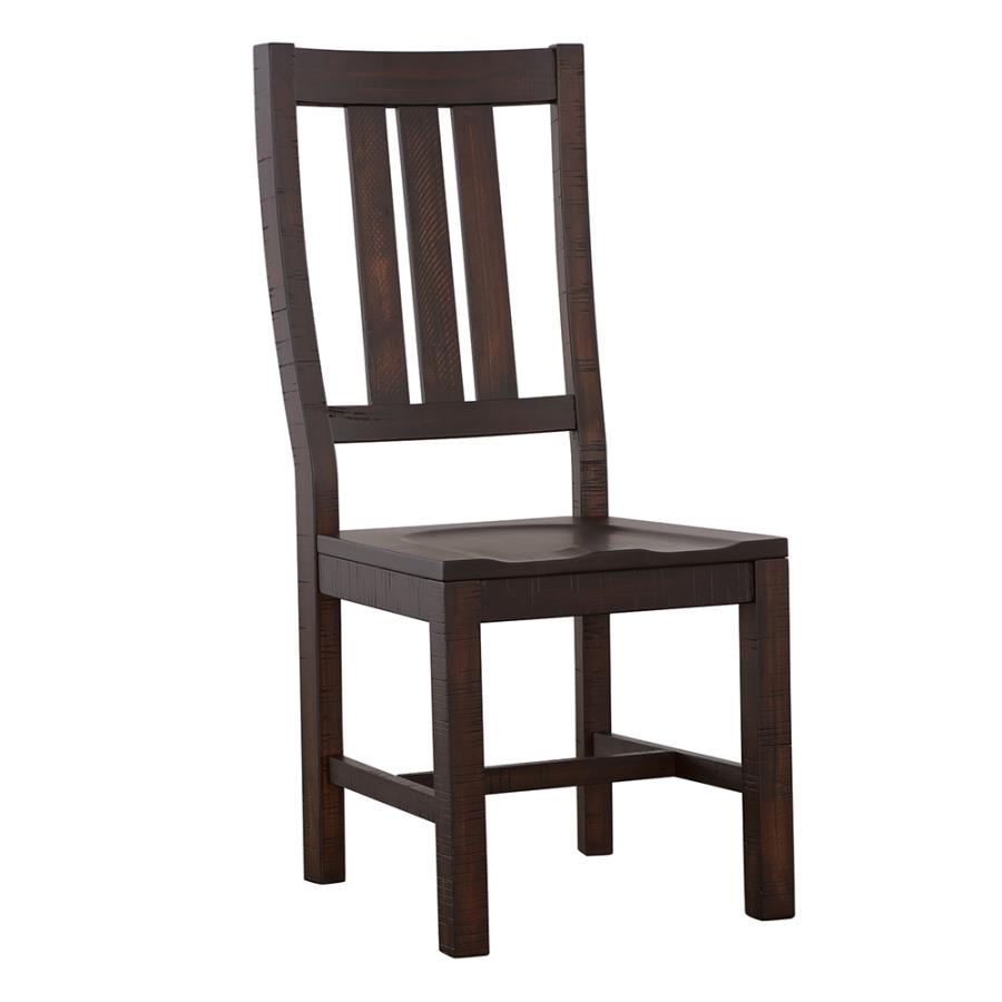 Calandra Slat Back Side Chairs Vintage Java (Set of 2)