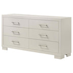 Jessica 6-drawer Dresser White