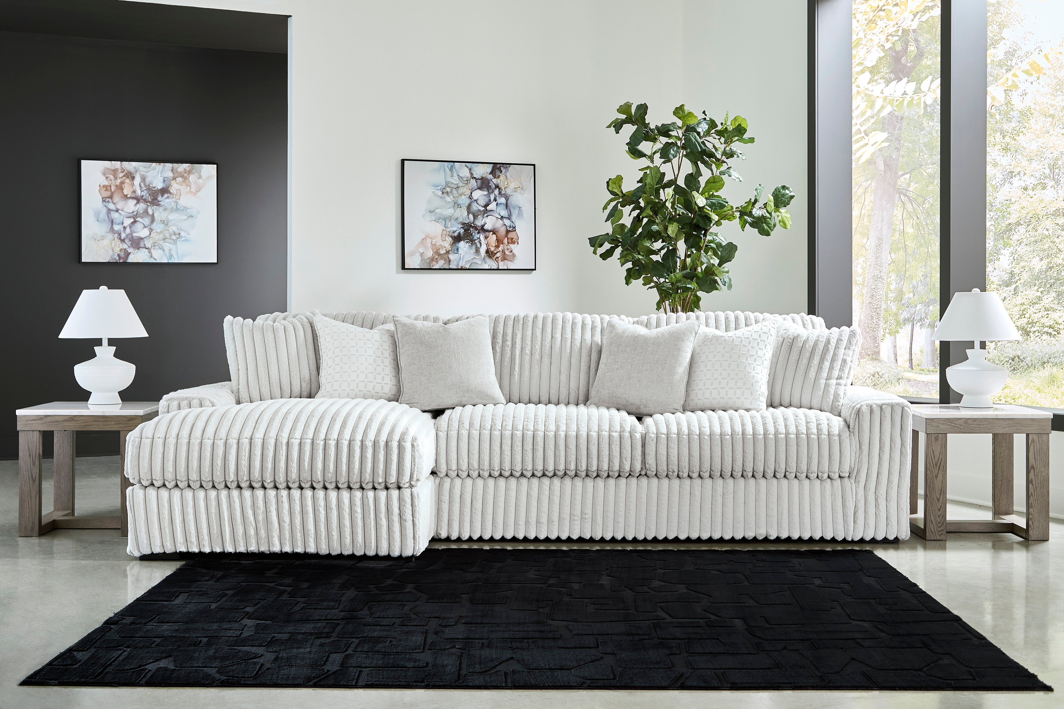 Stupendous 2-Piece Left-Arm Chaise Sectional