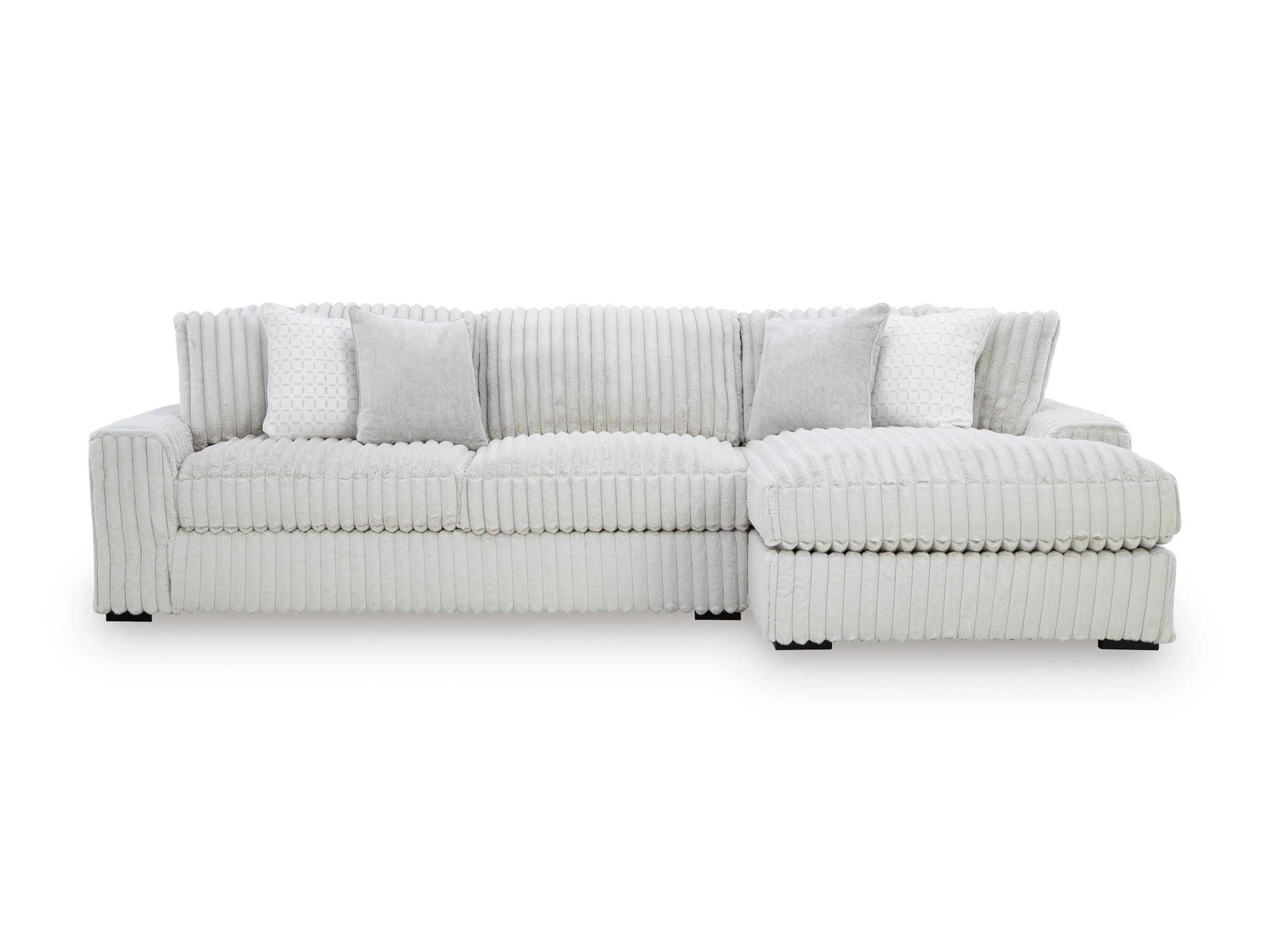 Stupendous 2-Piece Right-Arm Chaise Sectional