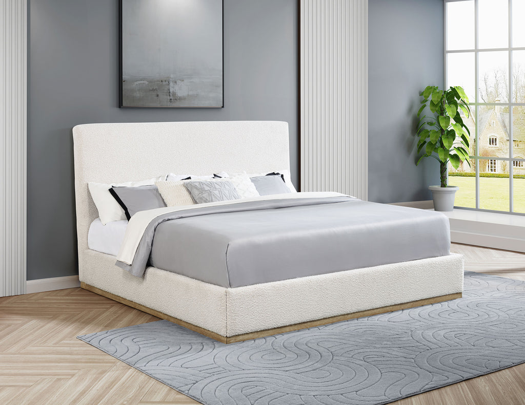Luca Upholstered Bed Cream