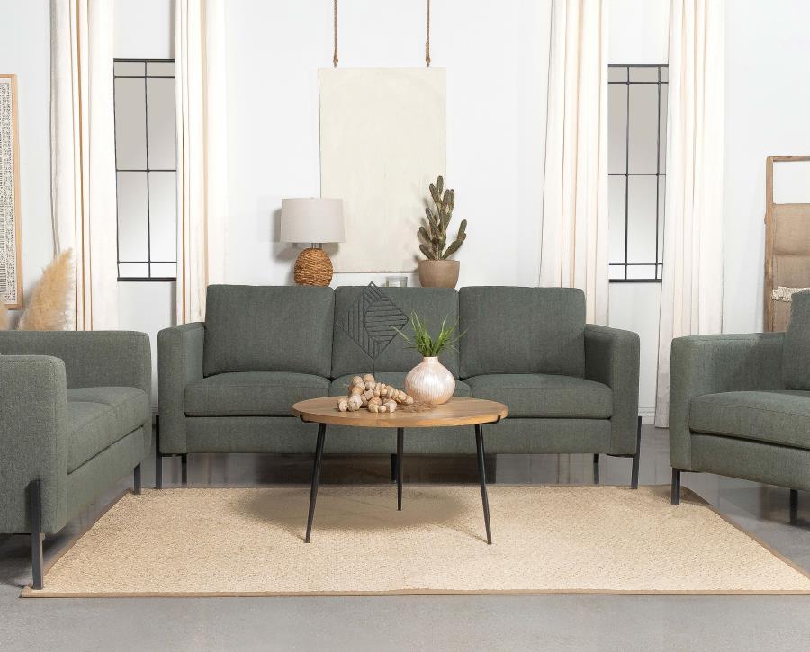 Tilly Upholstered Track Arms Sofa Sage