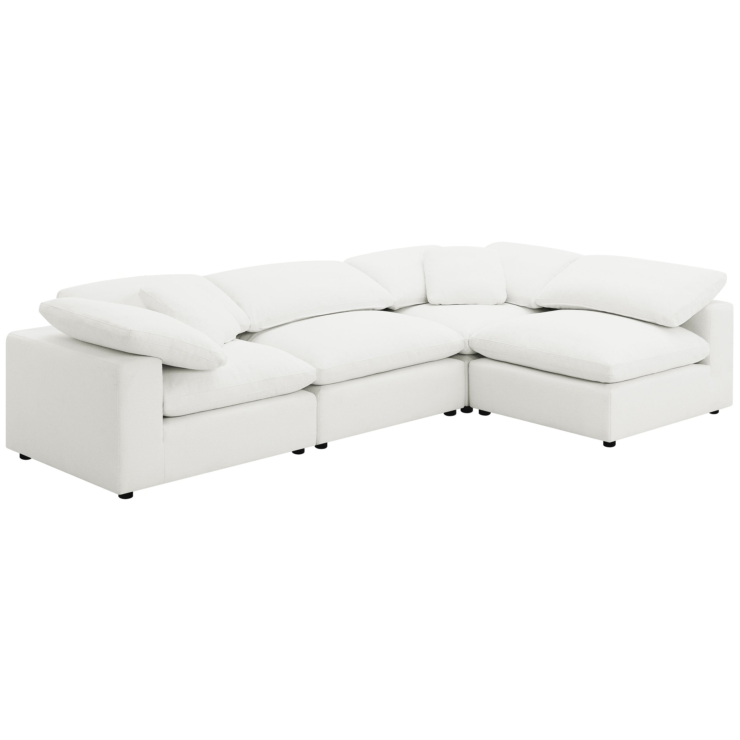 Boucle Cloud Luxe 4-Piece Sectional