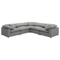 Grey Boucle 5-Piece Cloud Couch