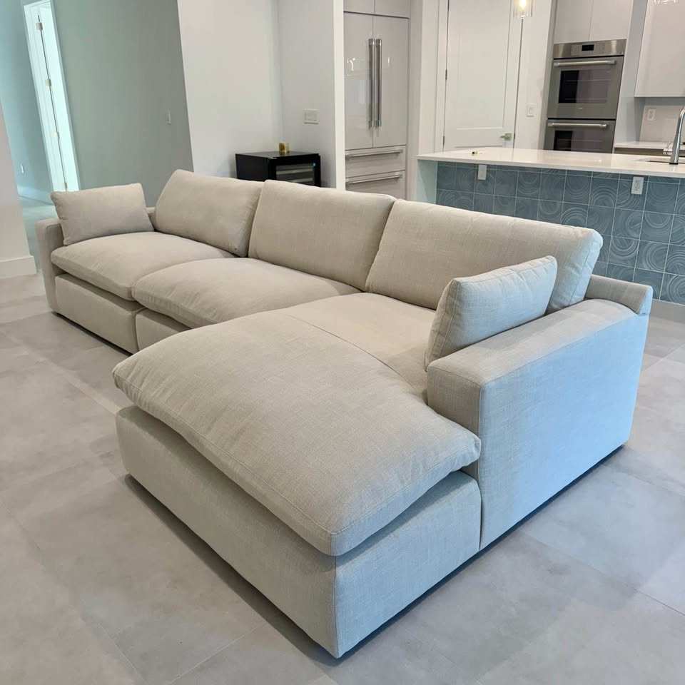 Elyza 3-Piece Right-Arm Chaise Sectional