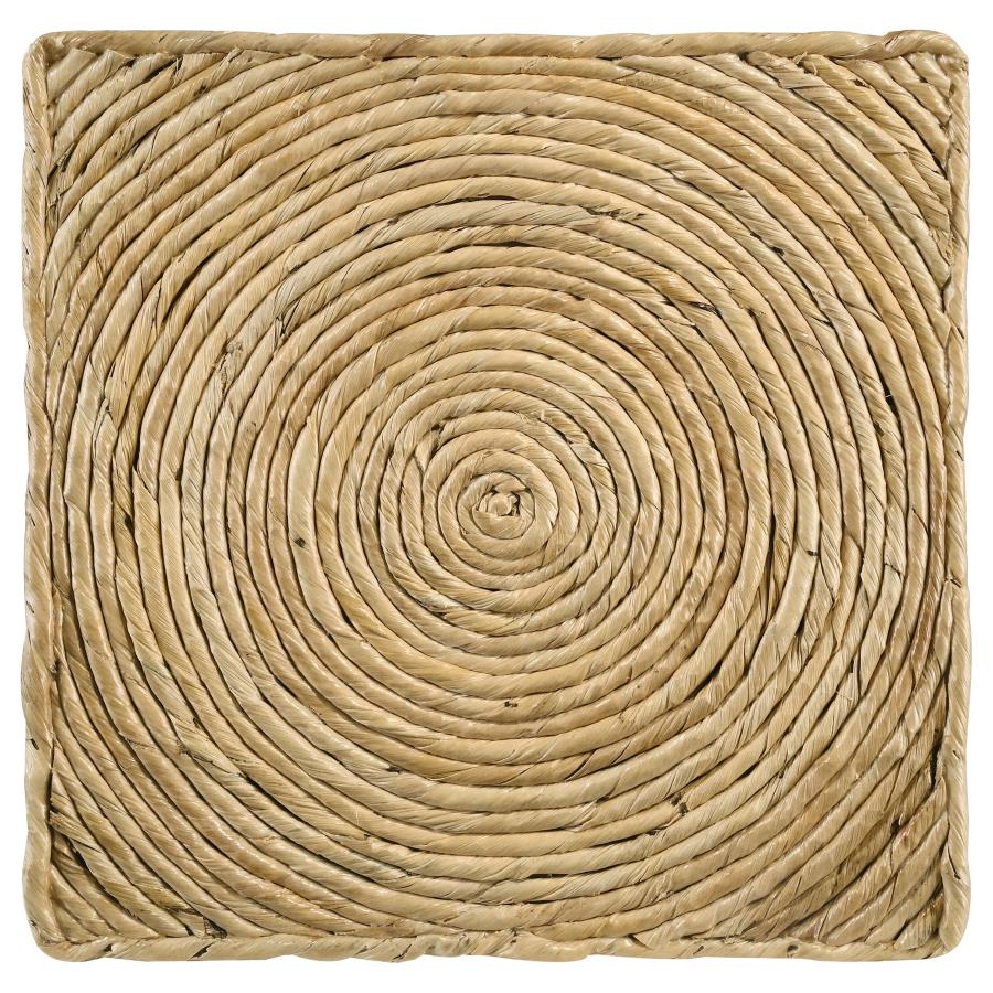 Artina Woven Rattan Round Coffee Table Natural Brown