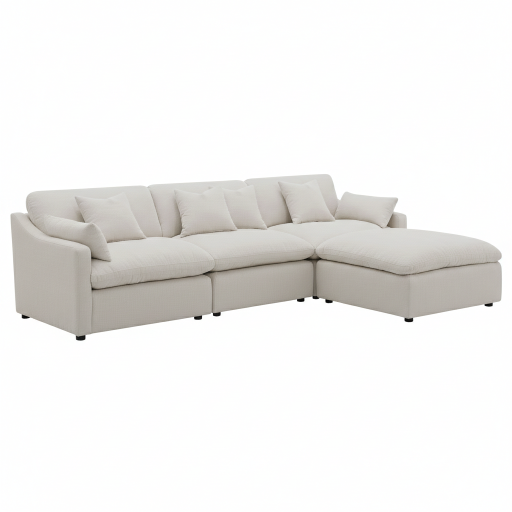 Terra 4-Piece Sectional - Ottoman Included