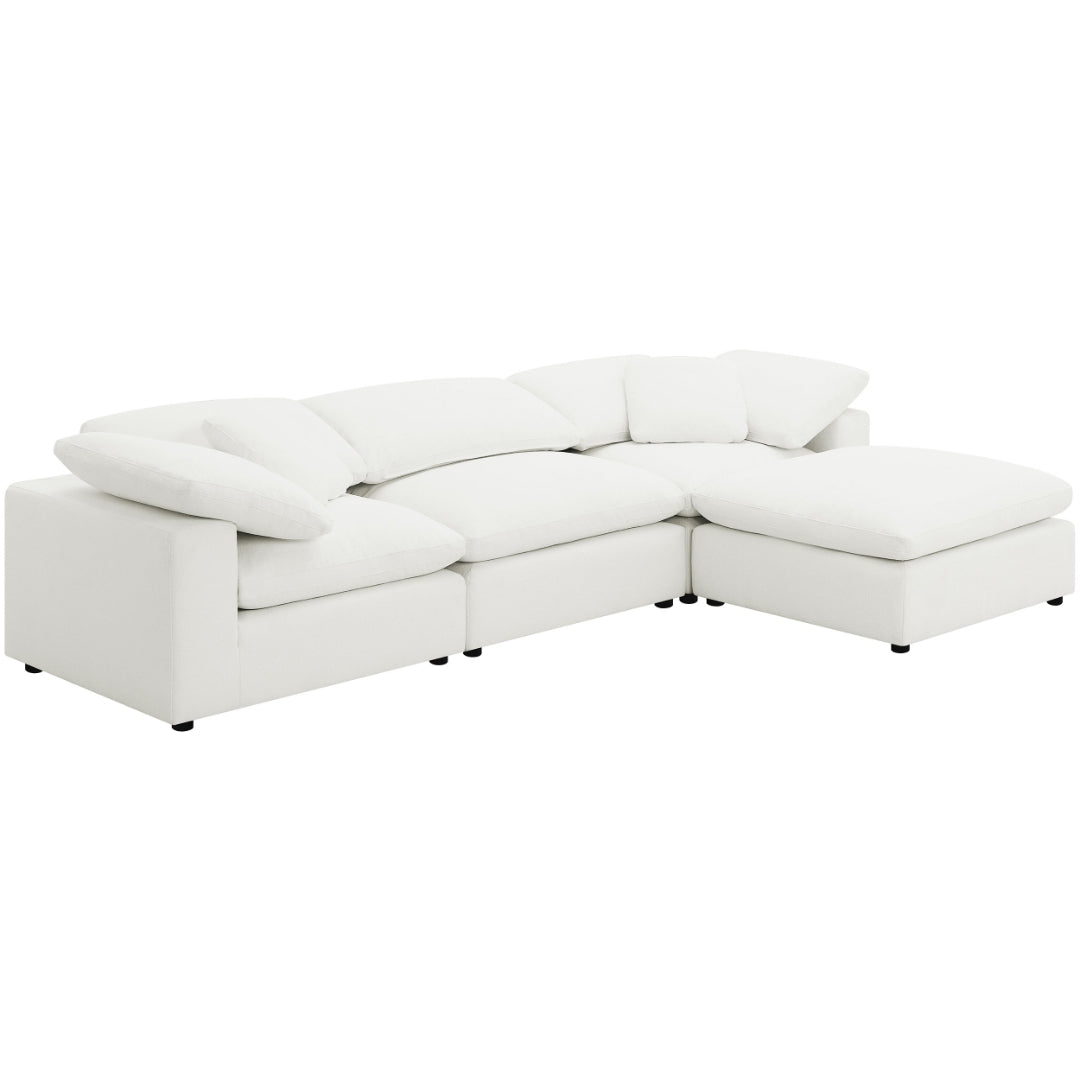 4-Piece Boucle Cloud Couch