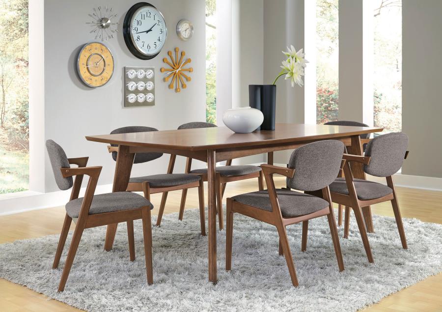 Malone Rectangular Dining Table Dark Walnut