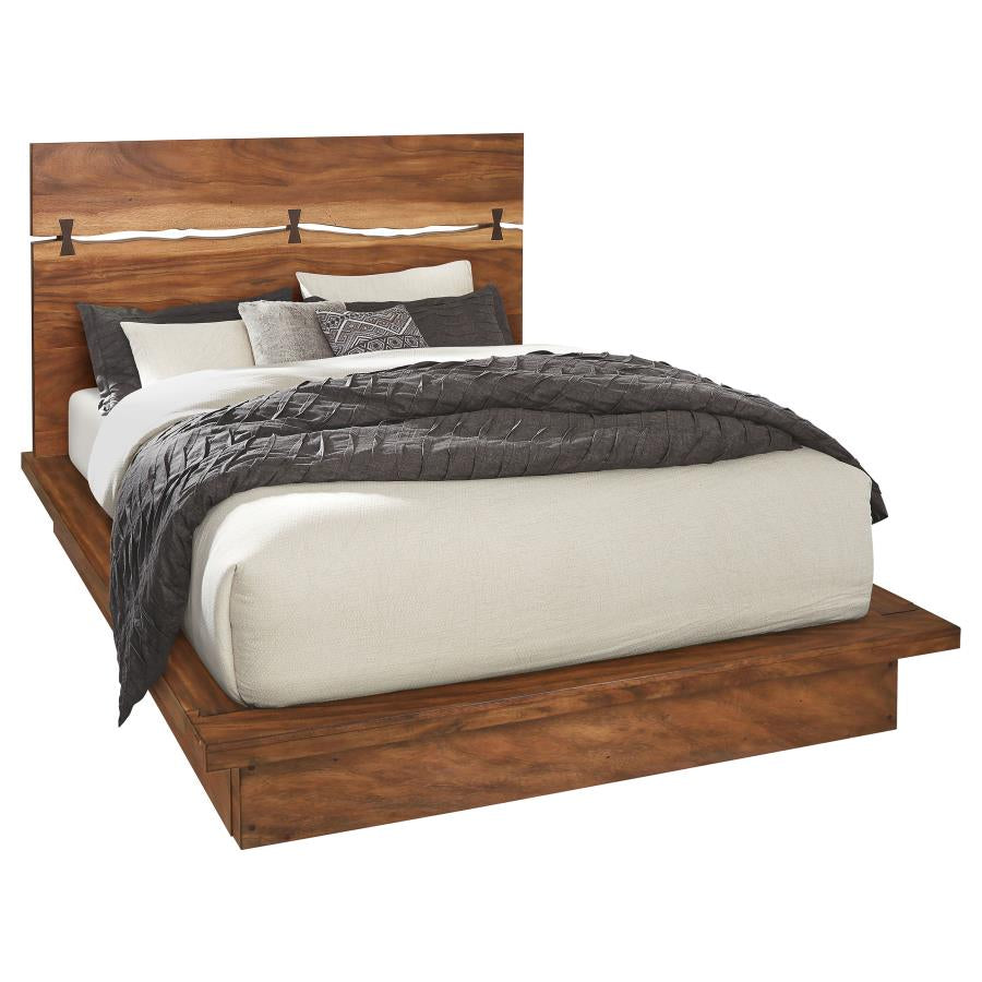 Winslow Bed Smokey Walnut and Coffee Bean