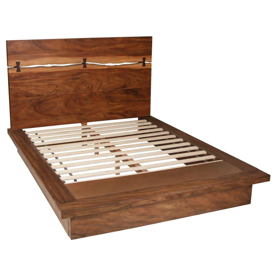 Winslow Bed Smokey Walnut and Coffee Bean