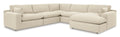 Elyza 5-Piece Sectional with Right-Arm Chaise